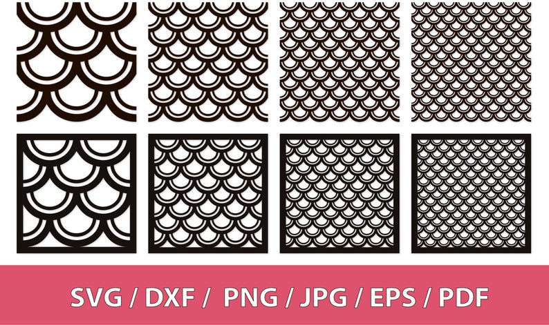 794x471 Shell Pattern Scallop Pattern Mermaid Pattern Etsy