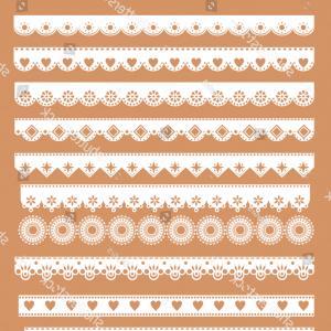 300x300 Stock Photography Set Scalloped Vector Borders Image Newwaysys