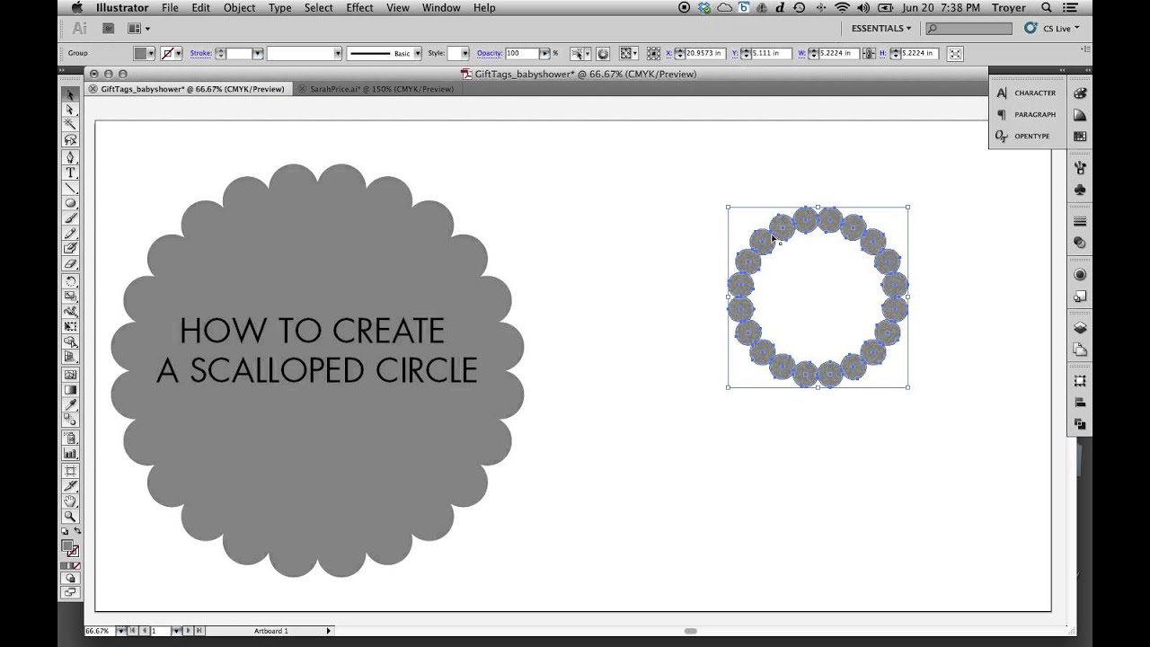 1280x720 How To Make A Scalloped Circle In Adobe Illustrator