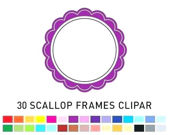 570x456 Scalloped Picture Frame Round Frames Free Vector Edge Wood Foliofng