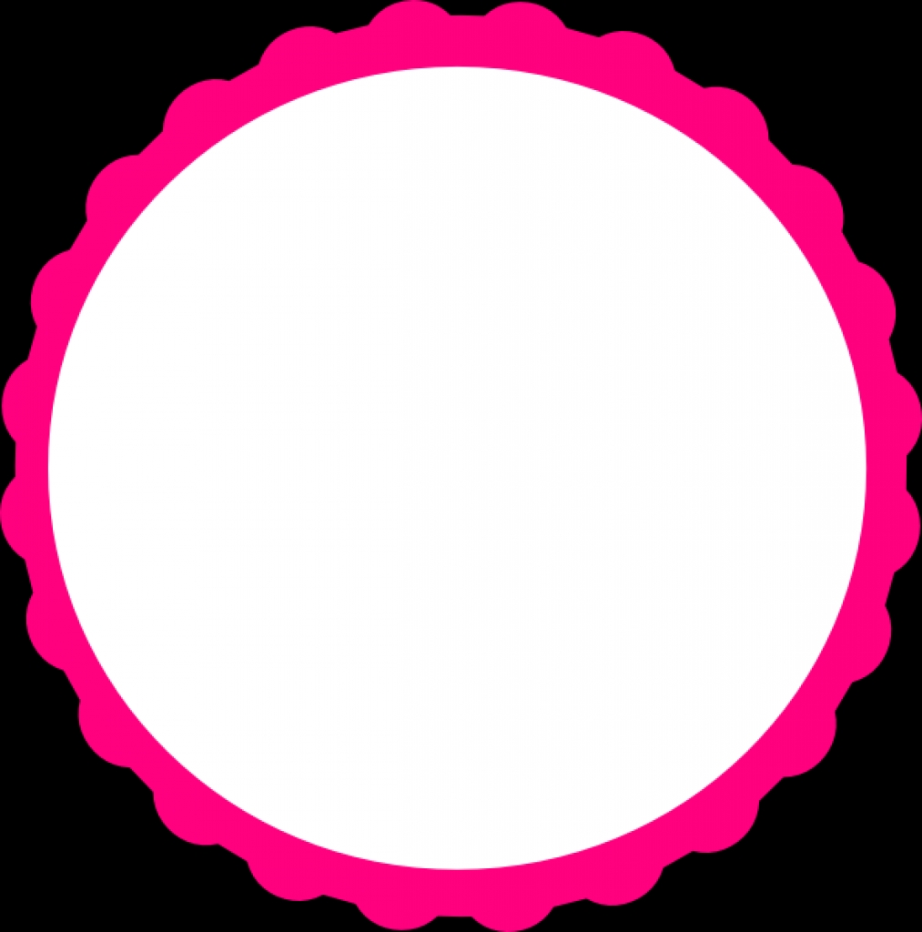 1013x1024 Pink Scallop Circle Frame Clip Art At Clker Vector Clip