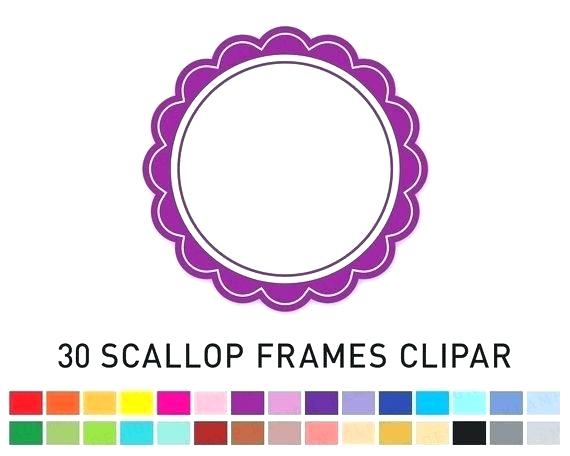 570x456 Scalloped Wood Frames