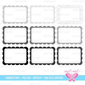 300x300 Photostock Vector Black And White Scallop Edge Floral Crochet Lace