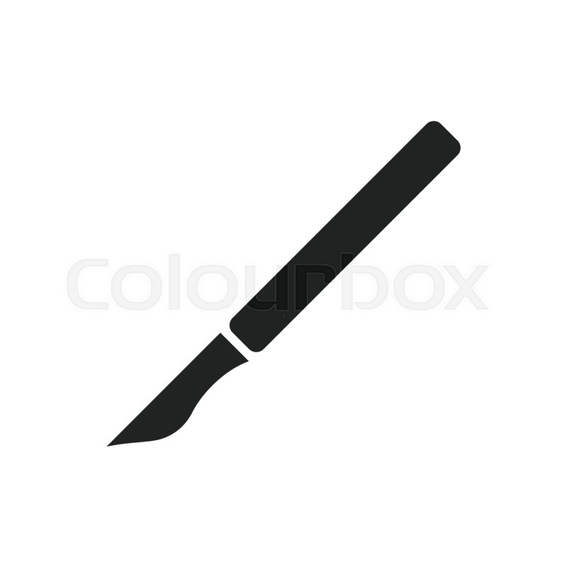 800x800 Medical Scalpel Vector Icon Hospital Stock Vector Colourbox