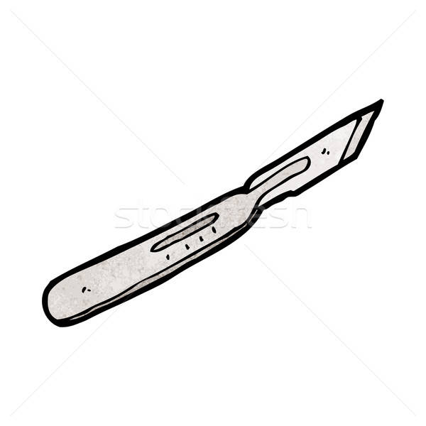 600x600 Cartoon Scalpel Vector Illustration Lineartestpilot