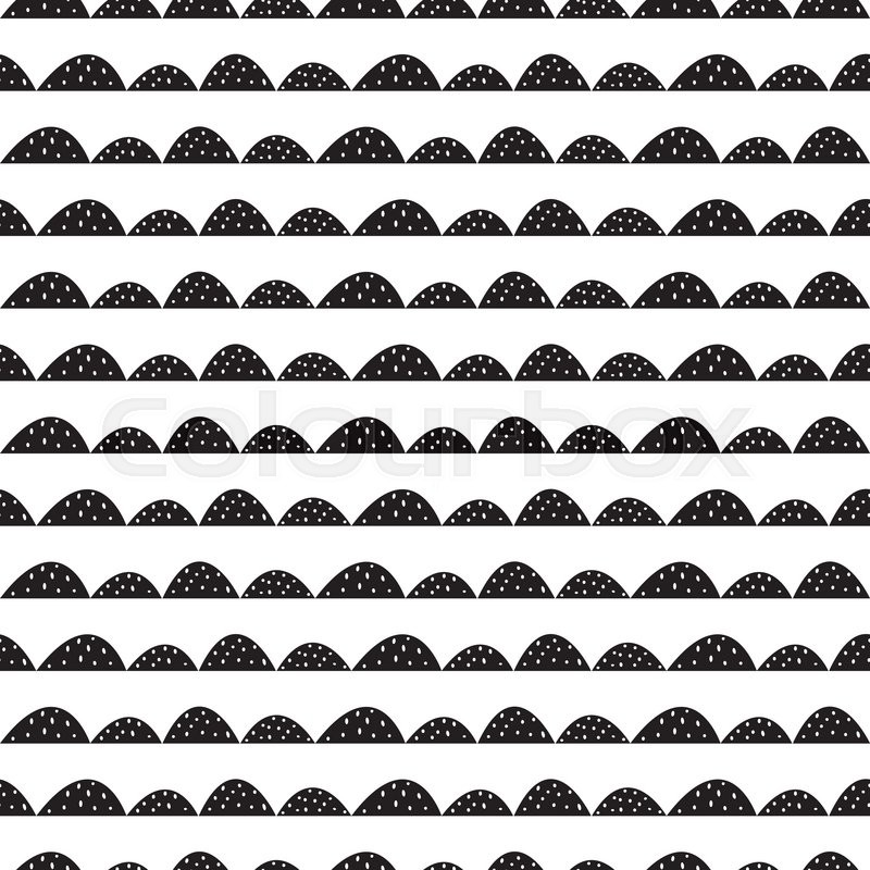 800x800 Scandinavian Seamless Black And White Stock Vector Colourbox