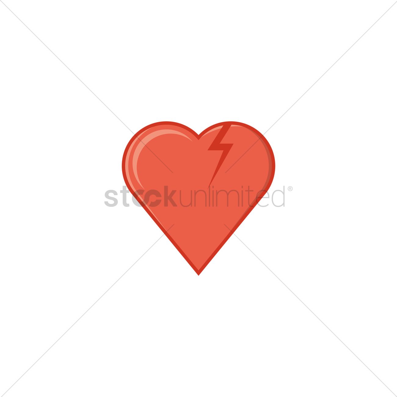 1300x1300 Heart With Scar Vector Image