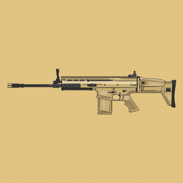 626x626 Scar Weapon Vector Vector Premium Download