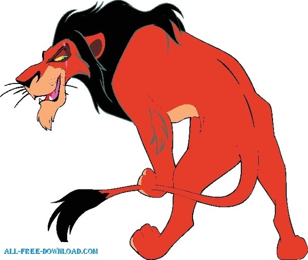 600x508 The Lion King Scar Free Vector In Encapsulated Postscript