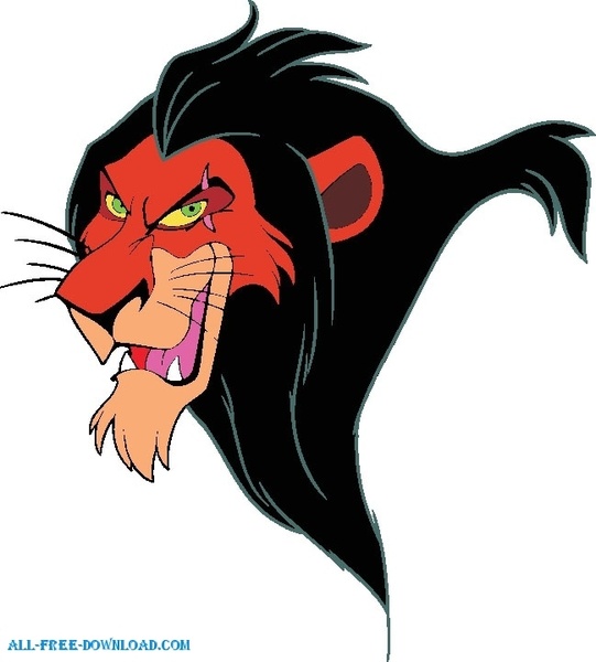 541x600 The Lion King Scar Free Vector In Encapsulated Postscript