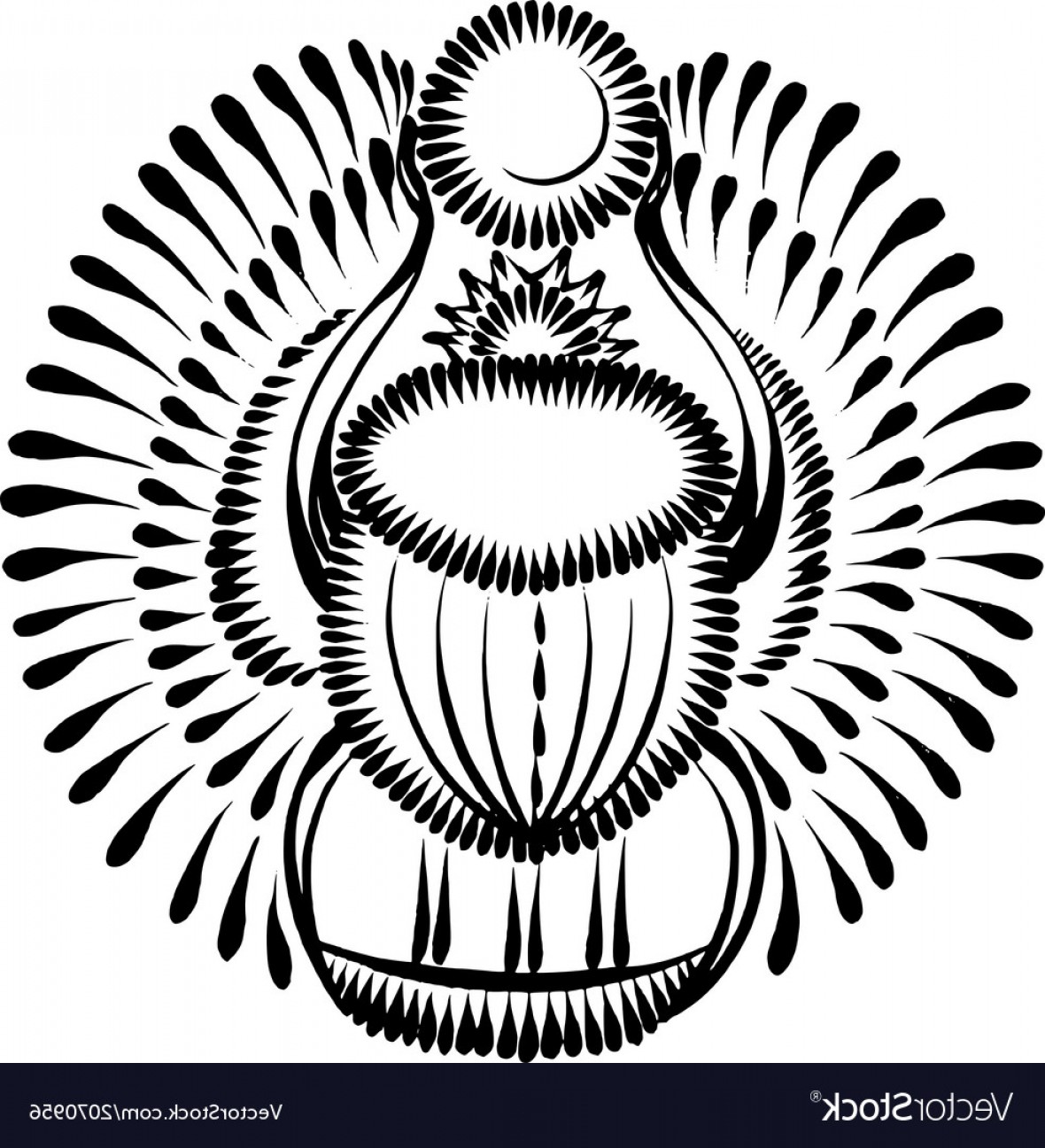 Зооморфный орнамент жука скарабея