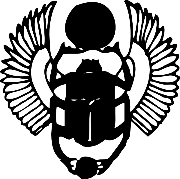 600x599 Scarab Clip Art