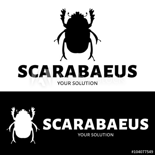 500x500 The Vector Logo Of The Scarab Beetle Brand Logo In The Shape