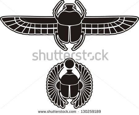 450x372 Egyptian Scarab Stock Vector Illustration Shutterstock