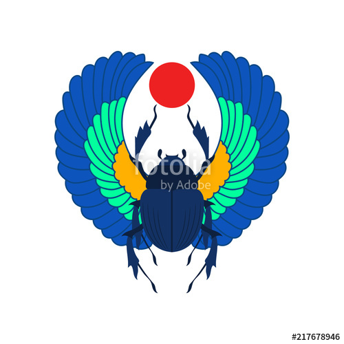 500x500 Scarab Vector Isolated Stock Image And Royalty Free Vector