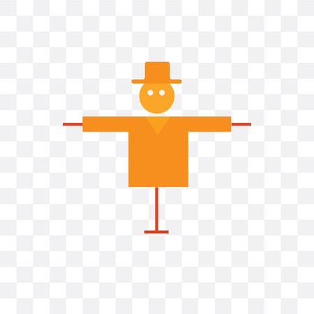 450x450 Scarecrow Vector Icon Isolated On Transparent Background