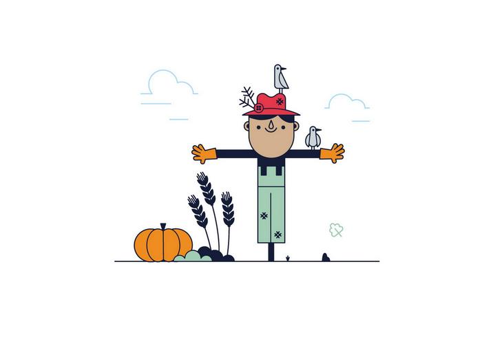 700x490 Free Scarecrow Vector