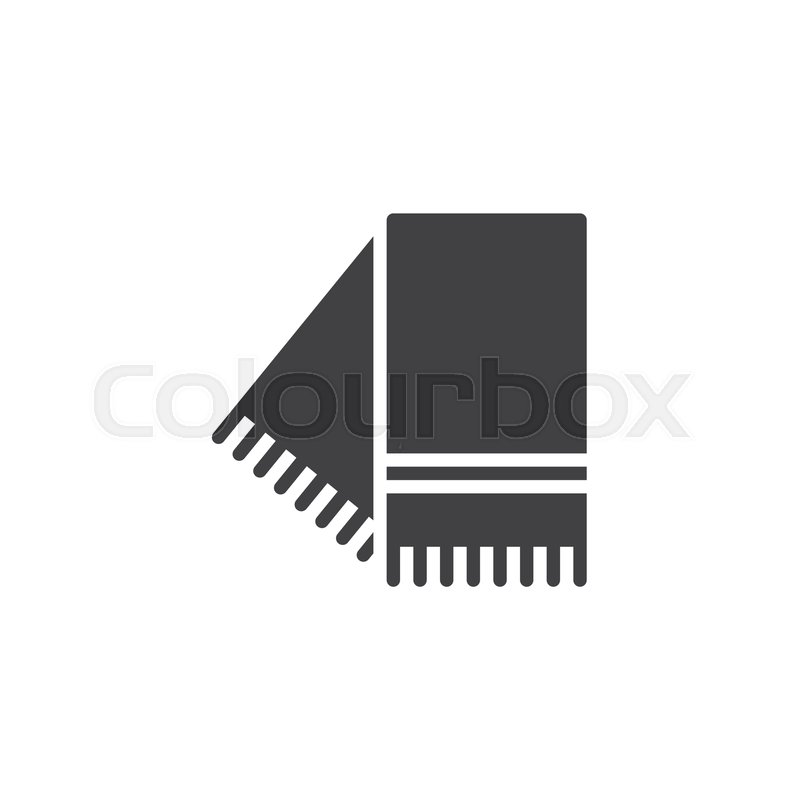 800x800 Winter Scarf Vector Icon Filled Flat Stock Vector Colourbox
