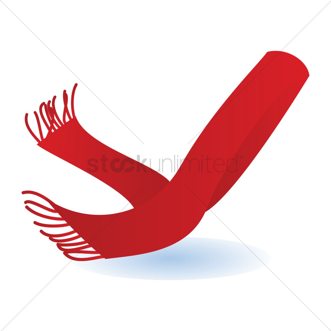 1300x1300 Winter Scarf Vector Image