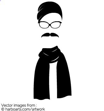 335x355 Download Hipster With Scarf