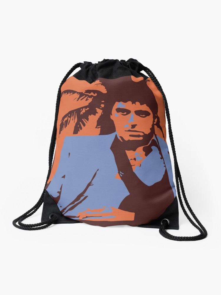 750x1000 Scarface Tony Montana Vector Drawstring Bag