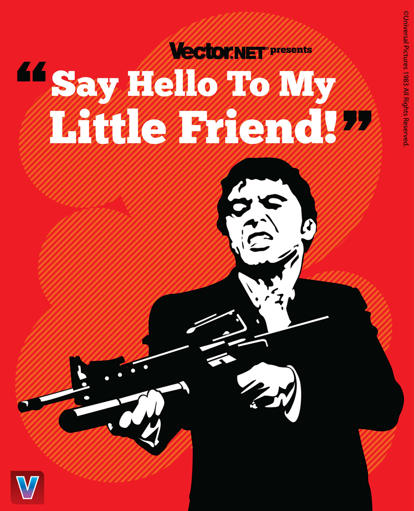 850x1049 Scarface Vector