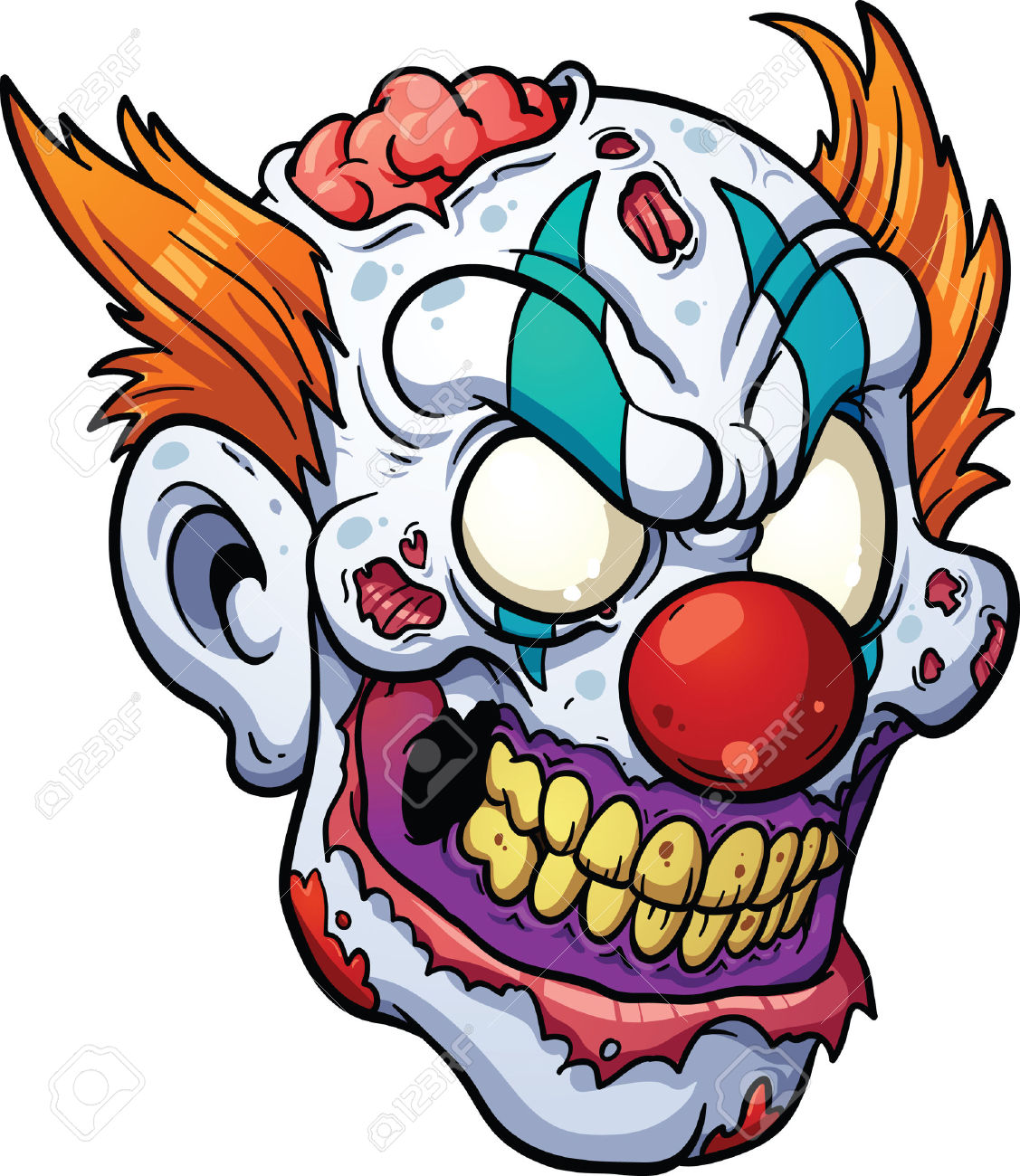 Scary Clown Clipart 1127x1300 Scary Clown Clipart