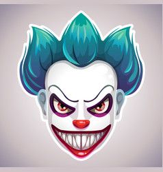 Cartoon Scary Clown Royalty Free Vector Image 238x250 Cartoon Scary Clown Royalty Free Vector Image