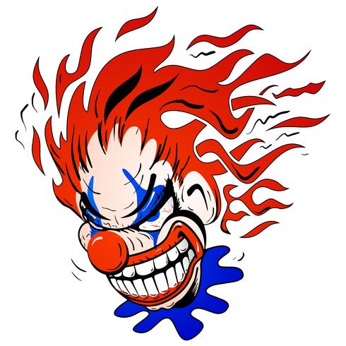 Scary Clown Vector at Vectorified.com | Collection of Scary Clown ...