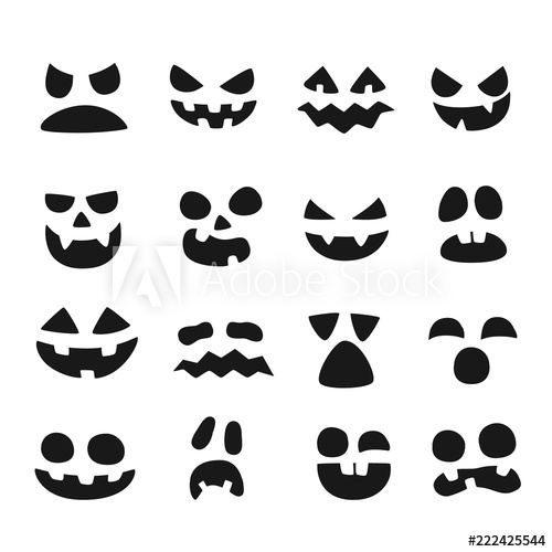 500x500 Pumpkin Faces Halloween Evil Devil Face Scary Smile Mouth