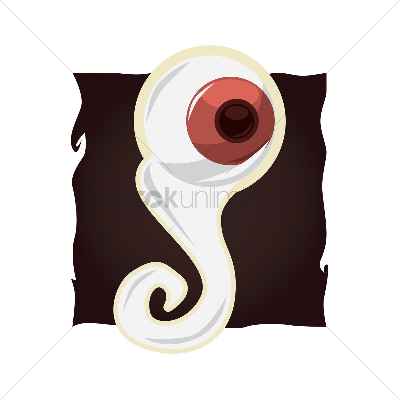1300x1300 Scary Eyeball Vector Image