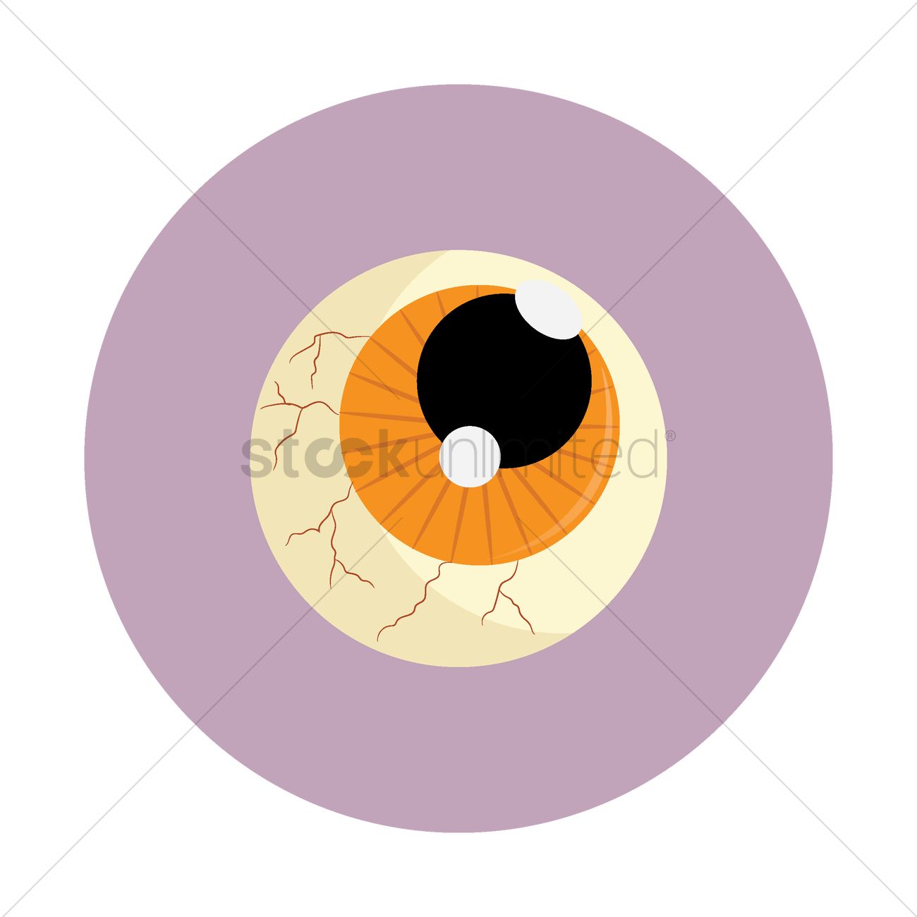 1300x1300 Scary Eyeball Vector Image