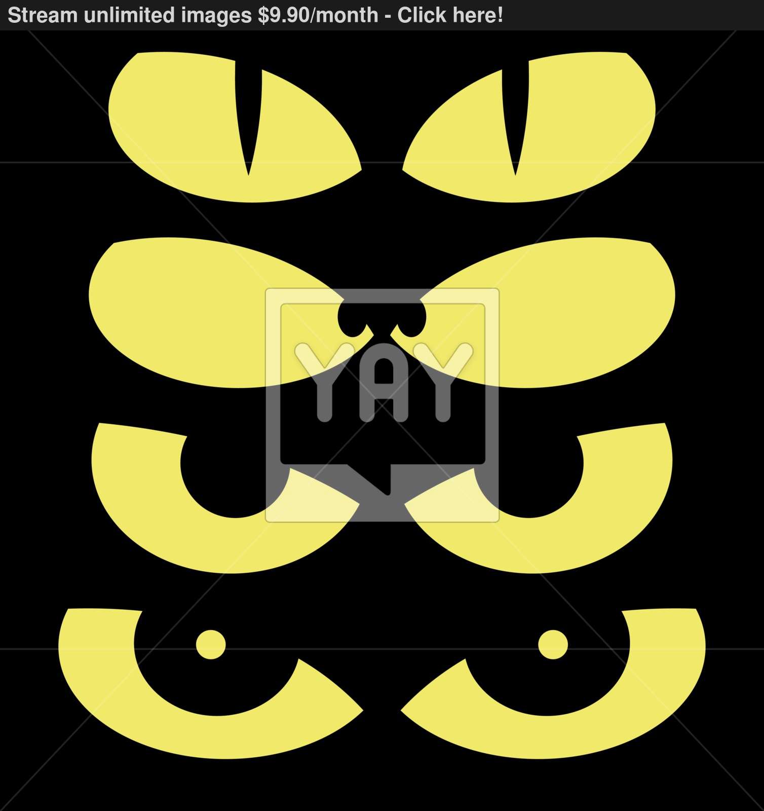 Download Scary Eyes Vector at Vectorified.com | Collection of Scary ...