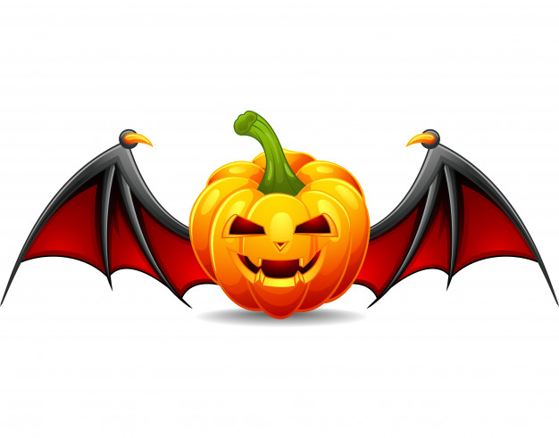 626x491 Halloween Pumpkin With Scary Face Vector Premium Download