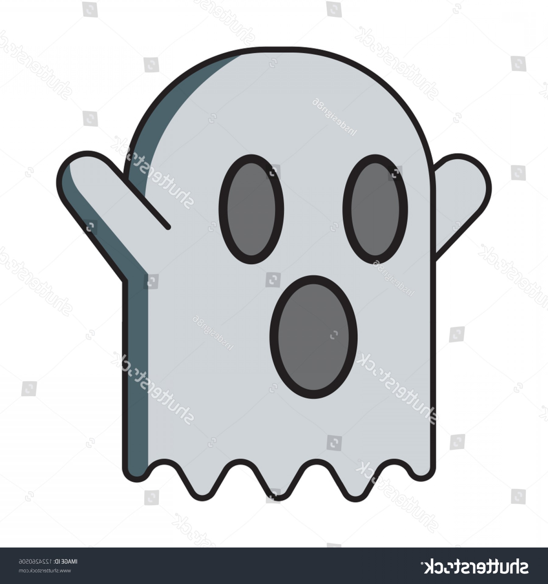 1800x1920 Scary Face Ghost Emoticon Vector Modern Soidergi