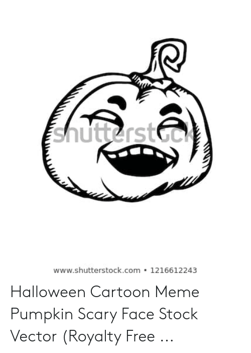 500x701 Halloween Cartoon Meme Pumpkin Scary