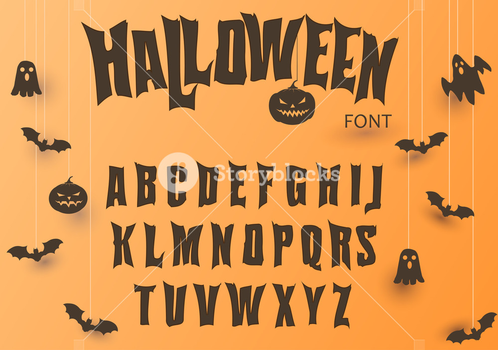 1000x704 Halloween Font, Original Typeface, Scary Creepy Alphabet, Dirty