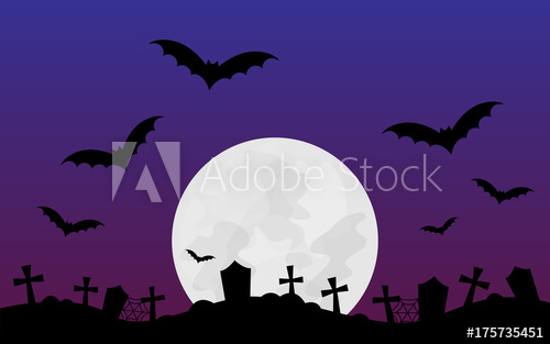 500x313 Halloween Scary Vector Illustration Background Halloween Themed