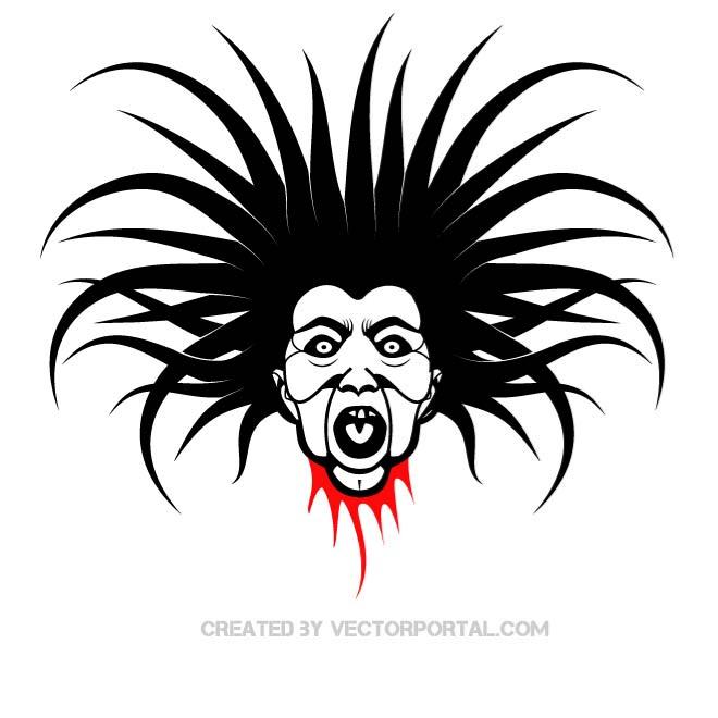 660x660 Scary Halloween Mask Free Vector