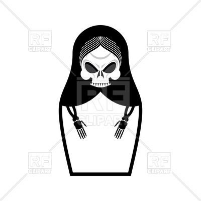 400x400 Terrible Matrioshka With Skull