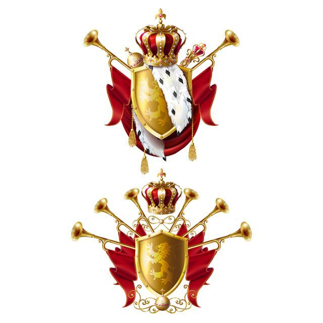 Royal Golden Crowns, Fanfares, Scepter And Orb, Crown, King, Royal 640x640 Royal Golden Crowns, Fanfares, Scepter And Orb, Crown, King, Royal
