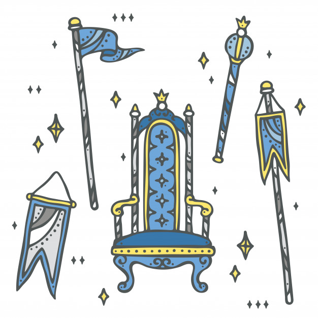 Set Of Throne, Kingdom Flag And Scepter Vector Premium Download 626x626 Set Of Throne, Kingdom Flag And Scepter Vector Premium Download