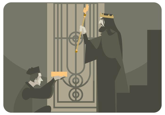 700x490 The King With His Sceptre Vector Free Graphics