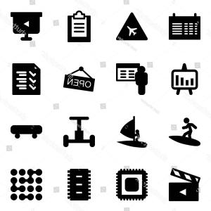 300x300 Solid Vector Icon Set Schedule Airport Handandbeak