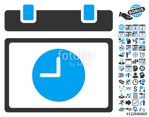 500x394 Time Schedule Icon With Bonus Calendar And Time Management Graphic
