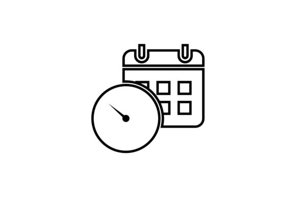 580x386 Time Schedule Icon Vector Graphic