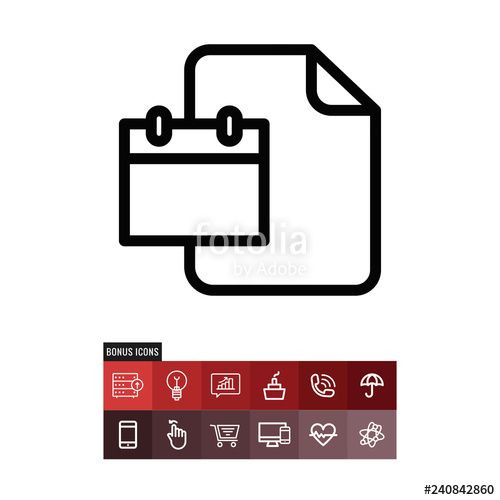 500x500 Schedule Vector Icon Stock Image And Royalty Free Vector