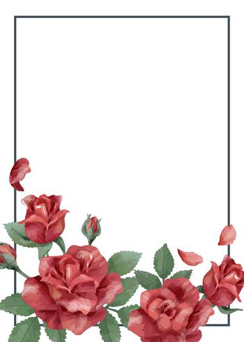 Invitation Card With A Red Color Scheme Vector 350x490 Invitation Card With A Red Color Scheme Vector