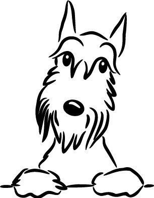 306x392 Vectors Of Schnauzer Silhouette Miniature Schnauzers