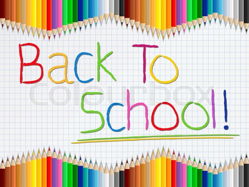 800x600 Back To School Background Stock Vector Colourbox